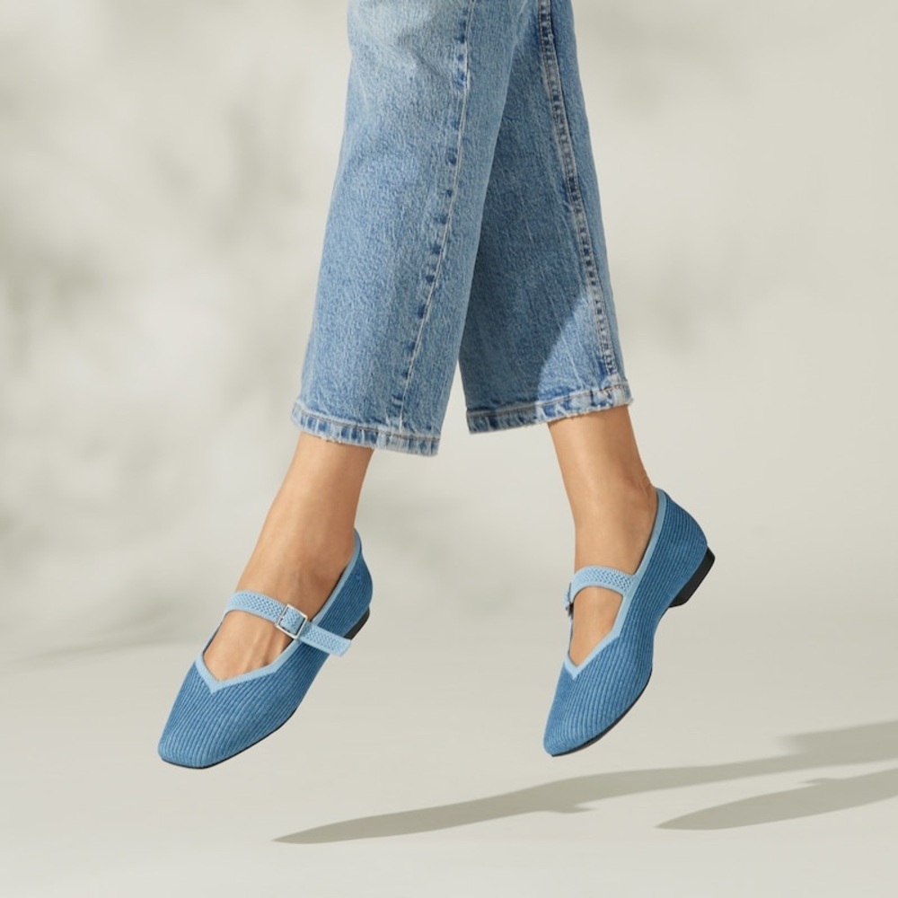 Elegant Blue Mary Jane Loafers
